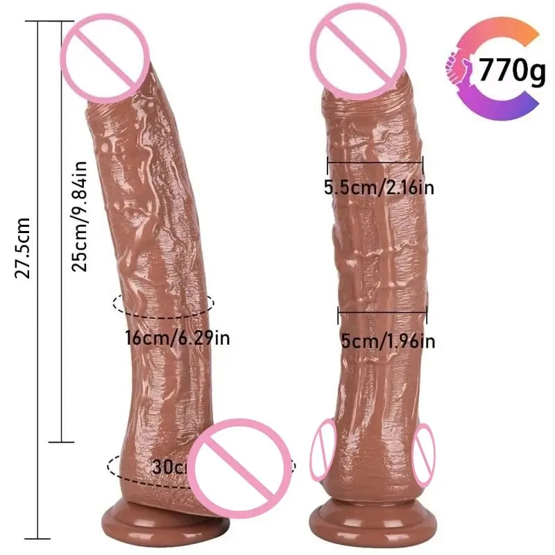 Realistisk G-Spot Dildo med Sugekop Lang Penis Anal Dildoer Voksne Sexlegetøj til Kvinder Mand Gay Strapon Dick Vagina Stimulator — image 3
