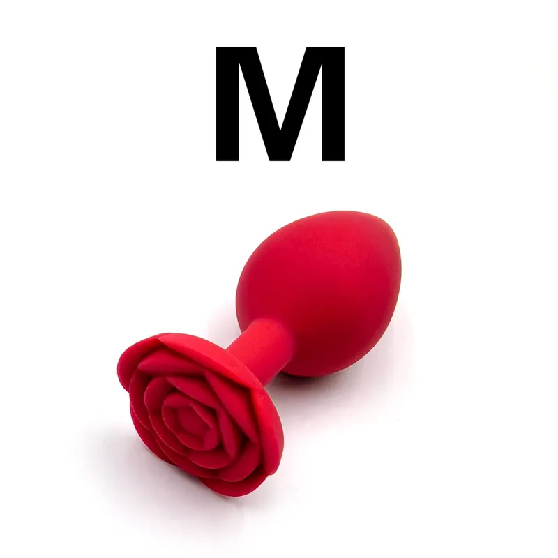 Μαλακή σιλικόνη Rose Flower Πρωκτικό βύσμα για αρχάριους έως ειδικούς 3 μεγέθη πισινό βύσμα πρωκτού Trainer Dildos Adule σεξουαλικά παιχνίδια για ζευγάρια άντρες — image 8