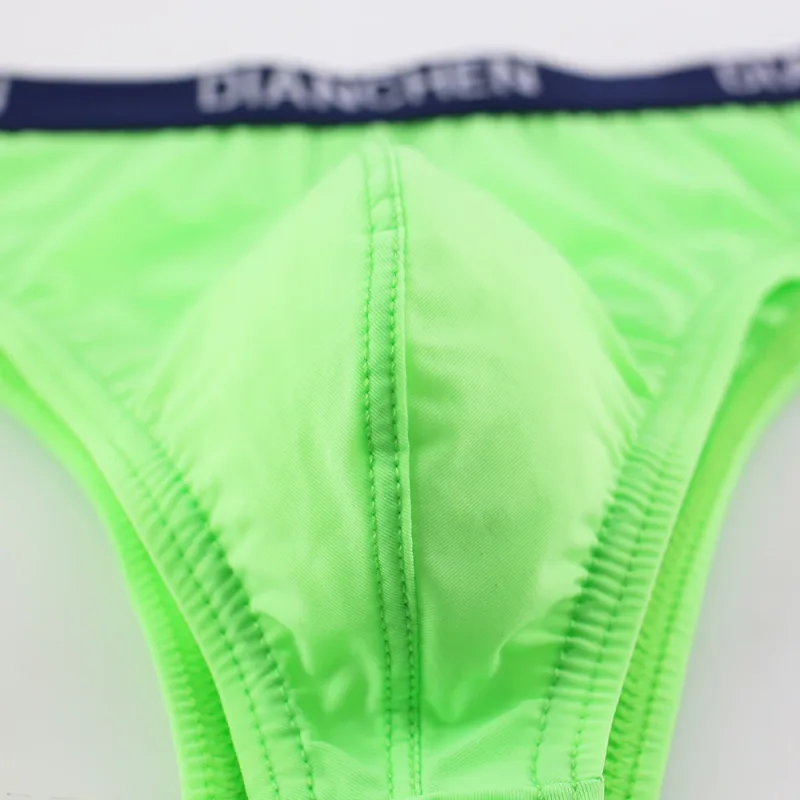 1pc Sexy Men's Elastic Ice Silk Bikini Briefs Shorts Breathable Jockstrap Pouch Underwear Low Waist Man Panties — image 27
