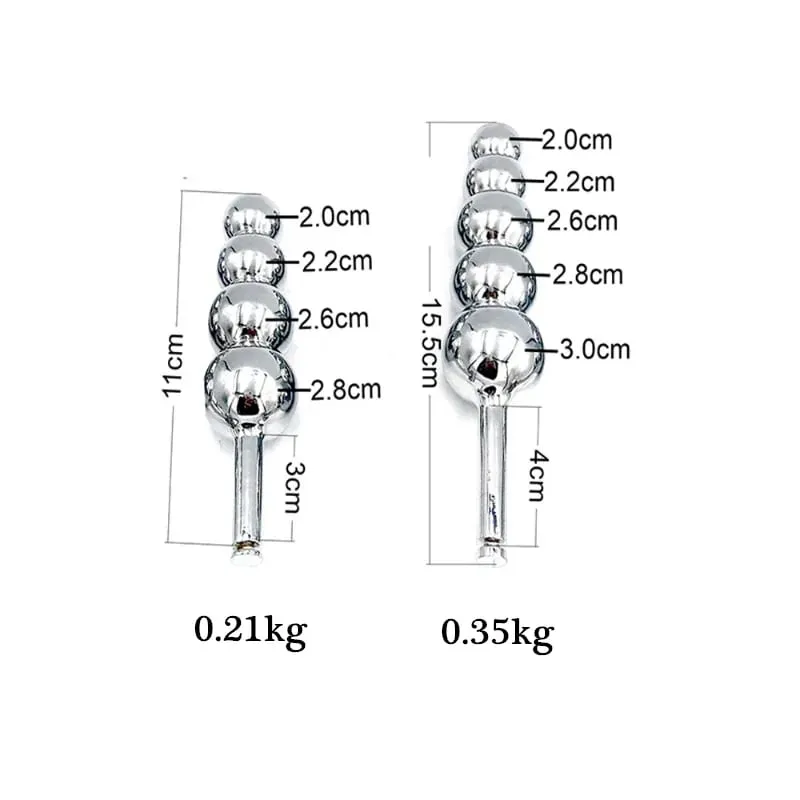 Metal/Silicone Chastity Belt Accessories Anal Vaginal Plug Detachable Anus Toys Adult Sex Toys For Men Women Butt Beads Dildo — image 6