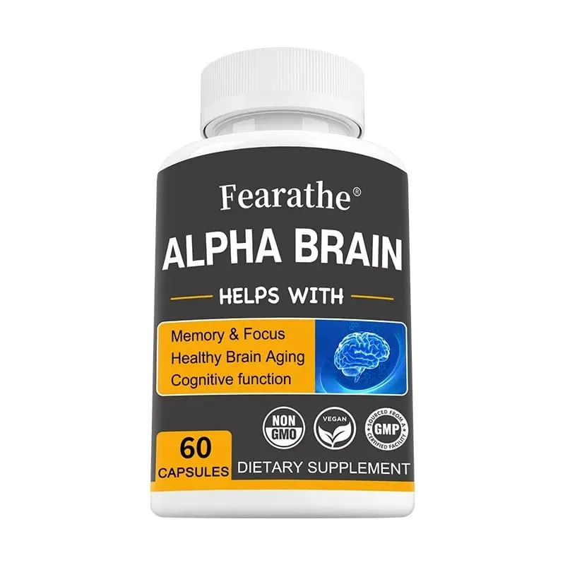 Alfa Brain Nootropics Mozkový doplněk pro muže a ženy – Paměť, duševní jasnost a kognice s vitaminem B6 Focus Capsules — image 8