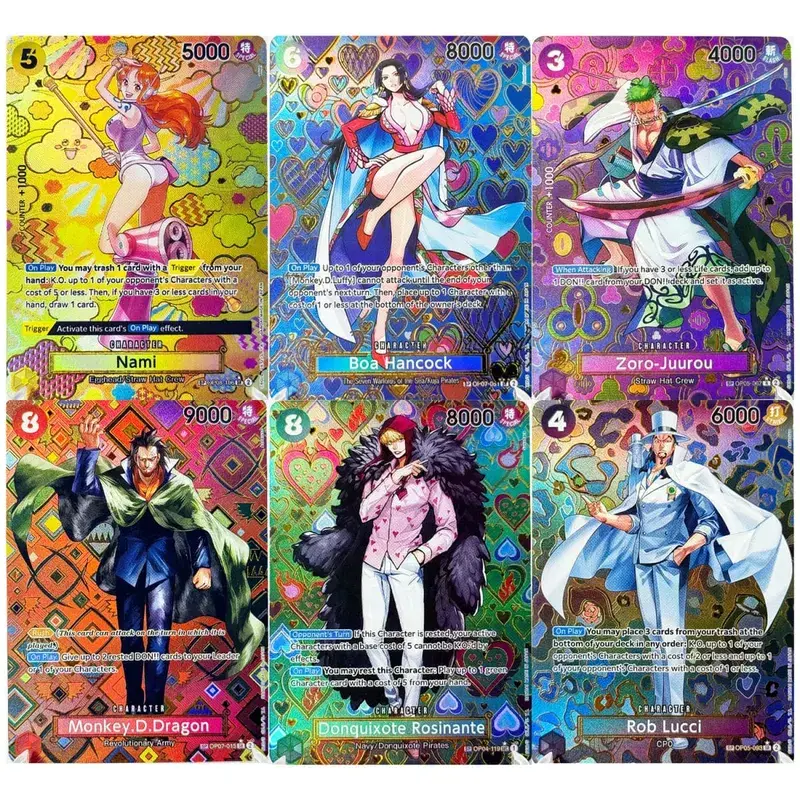 Komplet sæt One Piece Card Game SP sjældent kort komplet samling Højkvalitets DIY Replica Anime Foil Proxy Card [engelsk/japansk]