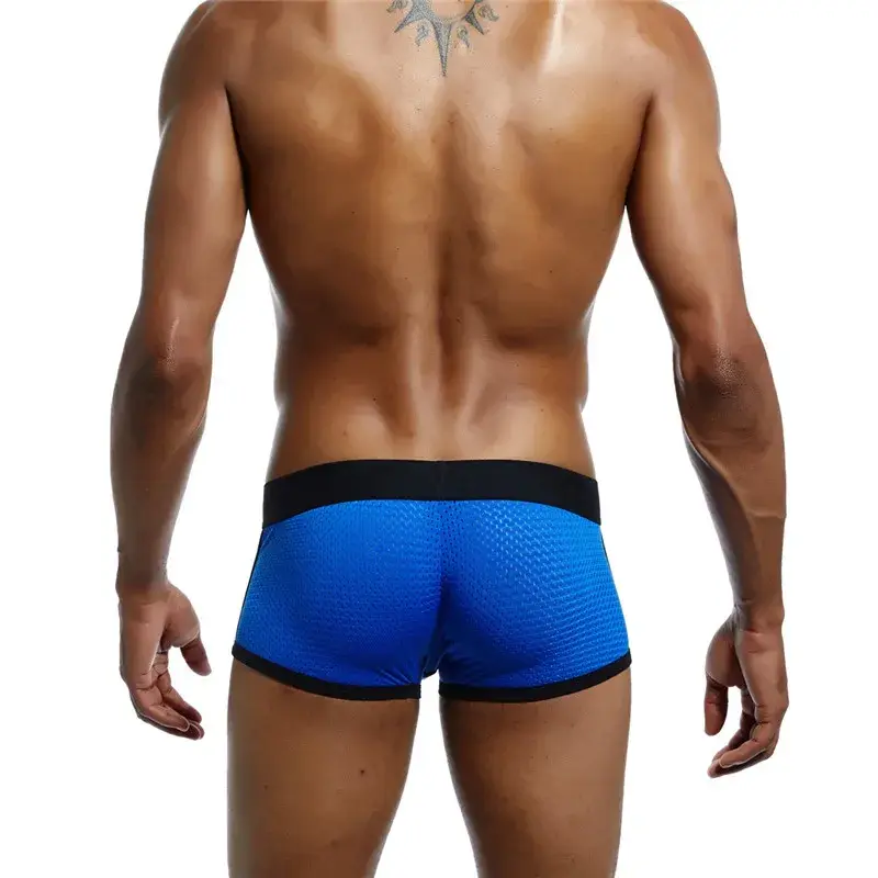 4Pcs Man Underpants Boxershorts Men Boxers Male Breathable Ice Silk Mesh Quick Drying Underwear Men’s Panties Boxer — image 12