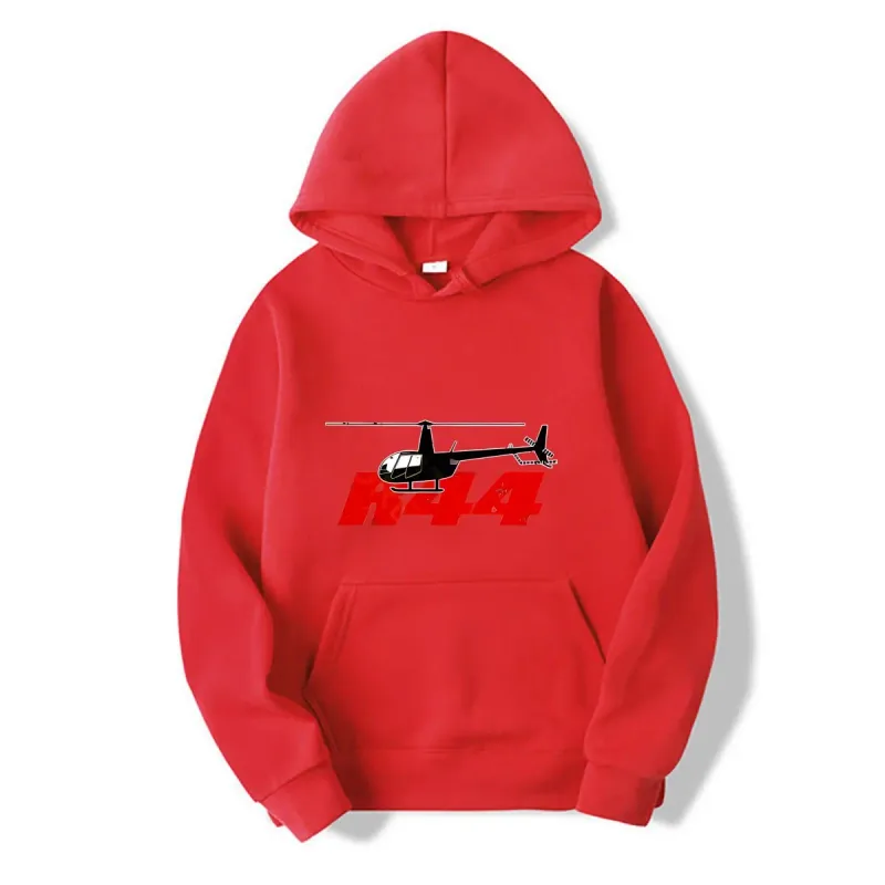 R44 Helicopter Pilot Aviation hoodies Snapback autumn long sleeves Knitted Bucket hoodies