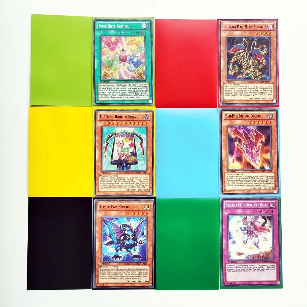 60 PCS/Lot Yu-Gi-Oh Card Sleeves YGO 62X89 Protective Sleeve Liner VG Due City BlackLotus Matte YUGIOH Card Sleeve Cover — image 2