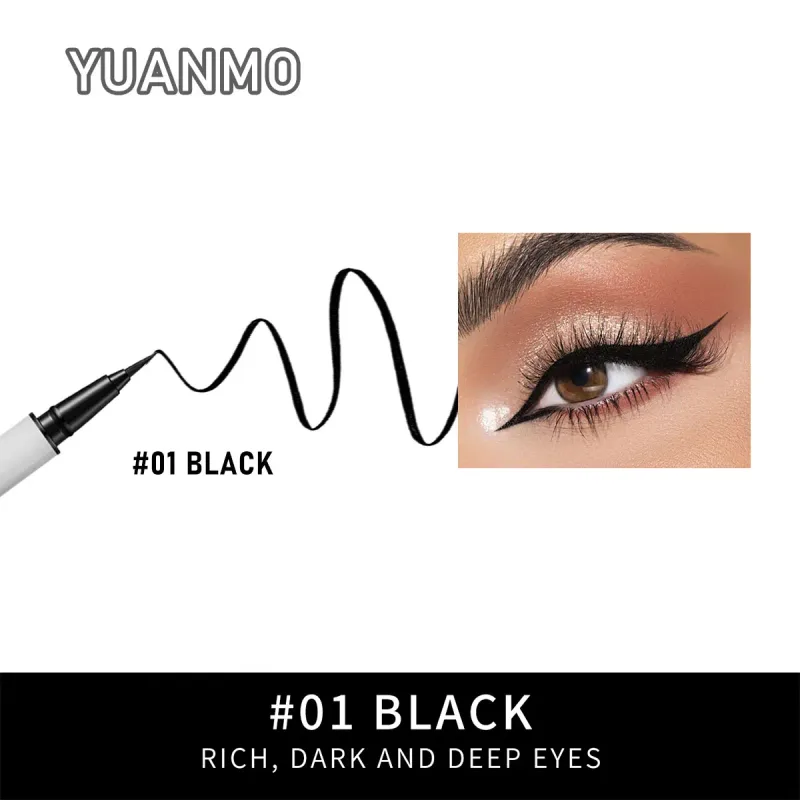 Long-lasting smooth matte finish water-resistant and stain-resistant liquid eyeliner pen eye makeup eyeliner cosmetic product — image 8