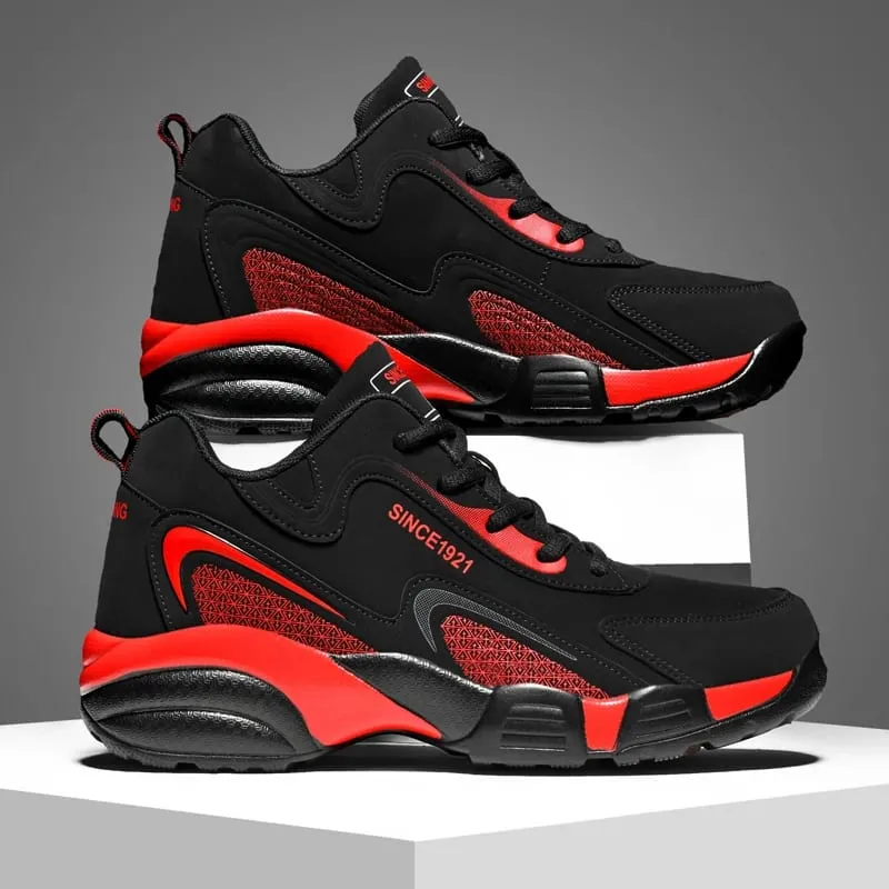New Casual Thick Bottom Men's Sports Shoes Anti-Slippery Waterproof Male Sneakers Outdoor Walking Jogging Athletic Shoes