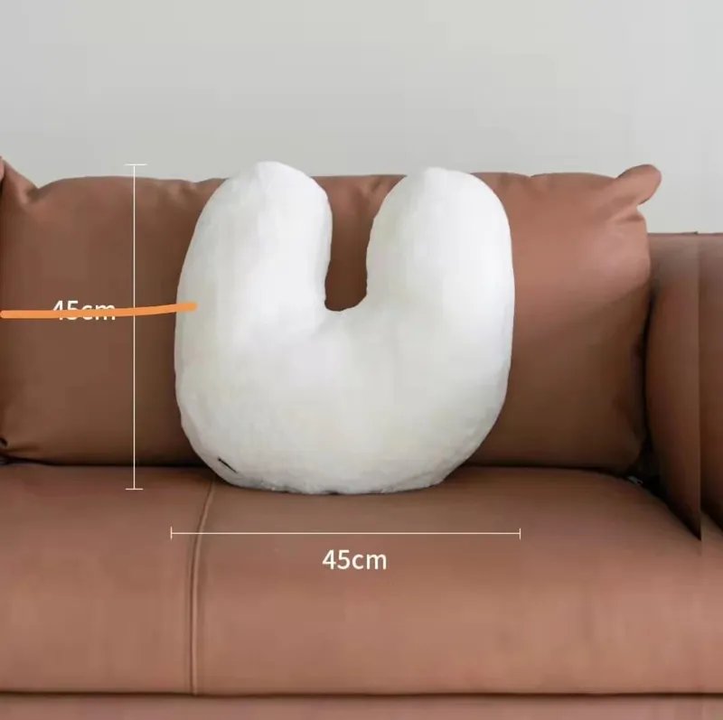 85CM Nordic Home Decor White Cushion Soft Plush Pillow For Sofa Chair Seat Love Shape Letter Cushions Decoractive Props Gift — image 12
