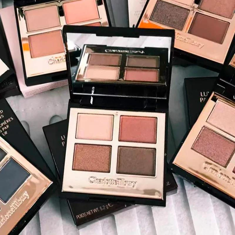 Charlotte Tilbury Four Color Palette Pillow Talk Eraggera Eyes Small Gold Tube Lipstick Easy To Apply Makeup Portable Cosmetics — image 3