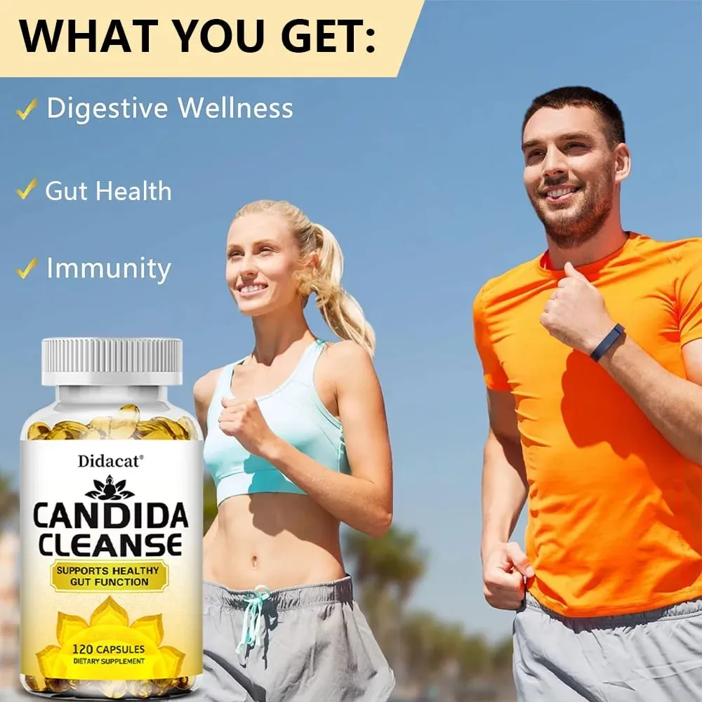 Candida Cleanse – enthält natürliche Kräuter und Probiotika zur Unterstützung einer gesunden Darmfunktion und eines gesunden Immunsystems, geeignet für Unisex — image 6
