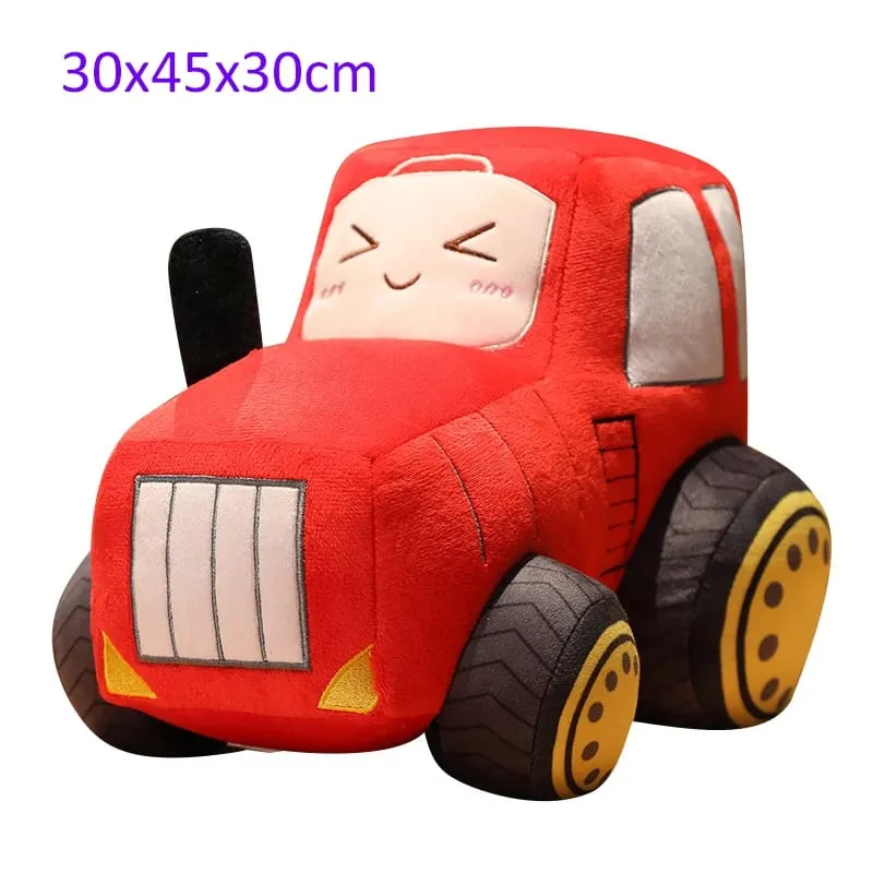 Simulation Tractor&Excavator Plush Toys Kawaii Car Dolls Stuffed Soft Vehicle Pillow Creative Christmas Birthday Gift for Kids — image 15