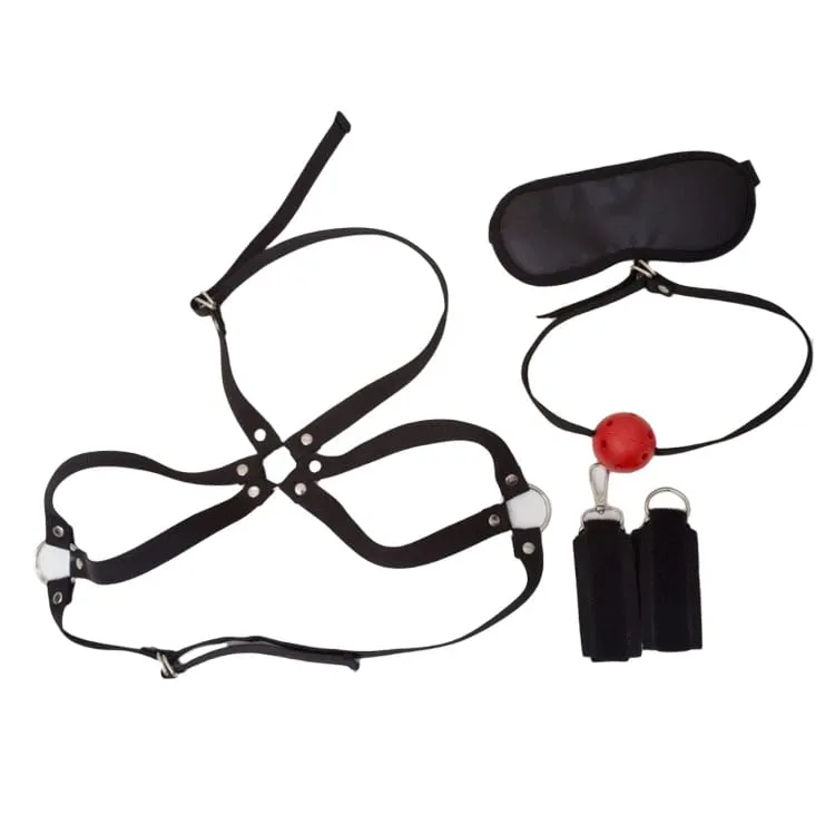 No Vibrator Bdsm Bondage Set Restraint Adult Game Handcuff Neck Collar Wrist Mouth Gag Strap Fetish Sex Toys For Woman Couples — image 8