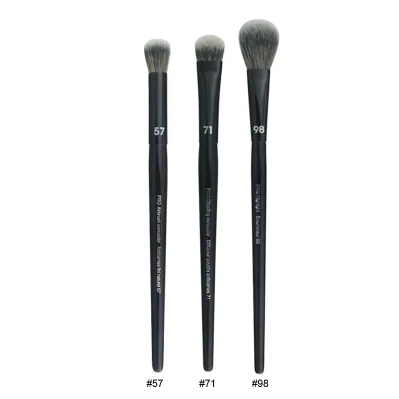 4pcs/set Pro Black Eye Shadow Makeup Brushes Lip Brow Precision Concealer Blending Synthetic hair Smudge Highlight Make Up Brush — image 11