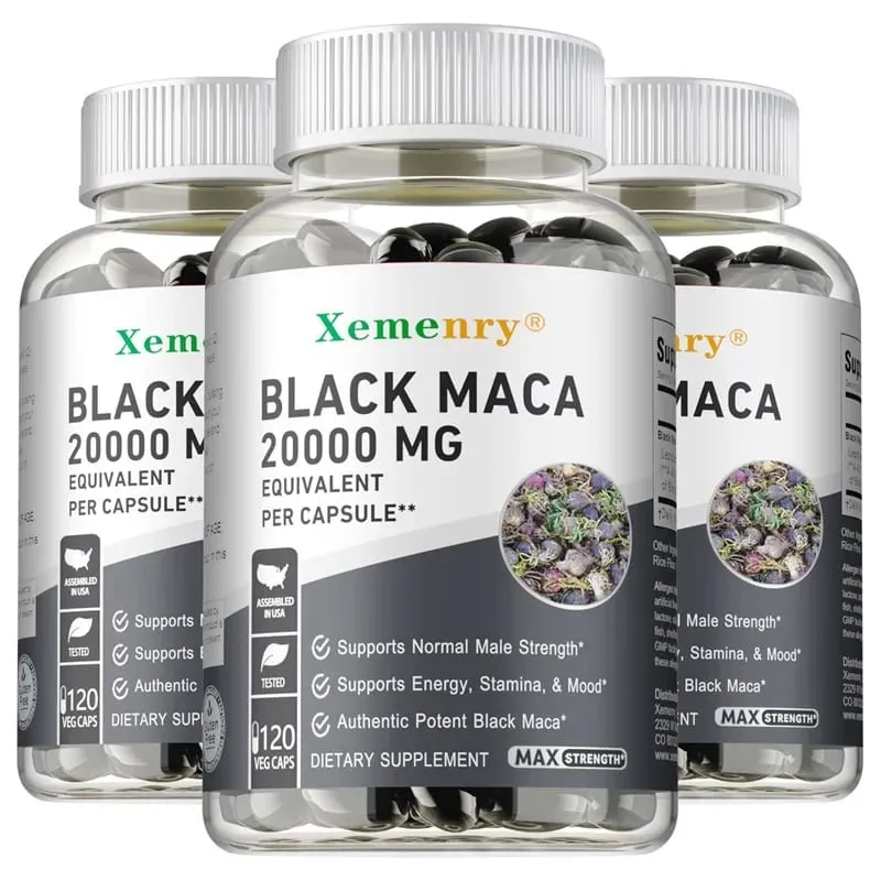 Black Maca Root Supplement - Improves Strength Endurance and Mood Enhances Performance and Boosts Energy — image 9