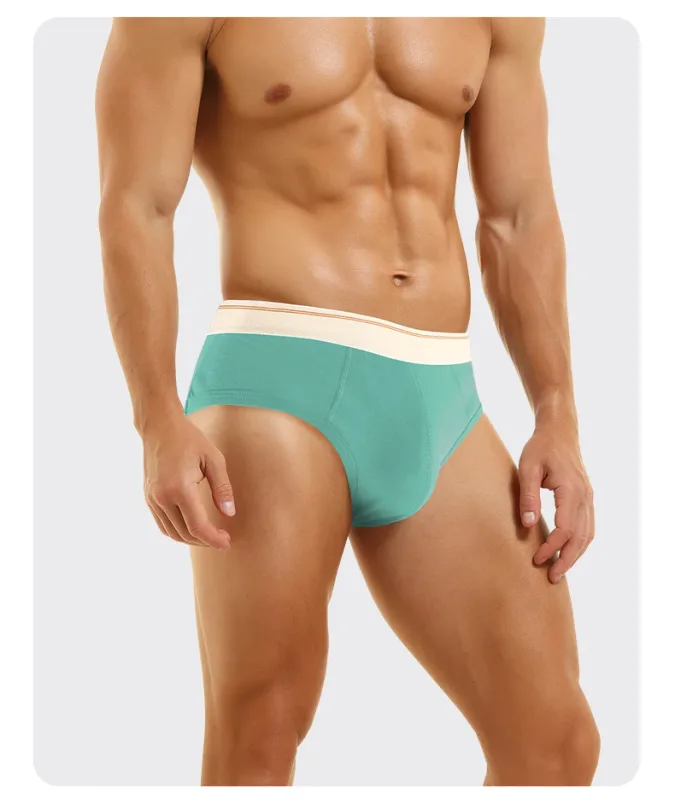 Atmungsaktive und bequeme dreieckige Unterhose für Herren aus reiner Baumwolle, mittelhohe Taille, hautfreundlich und weich, Unterhose für Teenager 3256810188437944 — image 23