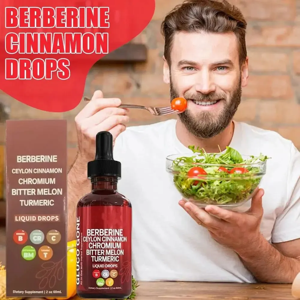 60ml Berberine Cinnamon Drops For Health Immune Support Gut Health Metabolism Antioxidant- Ceylon Cinnamon Flavor — image 2