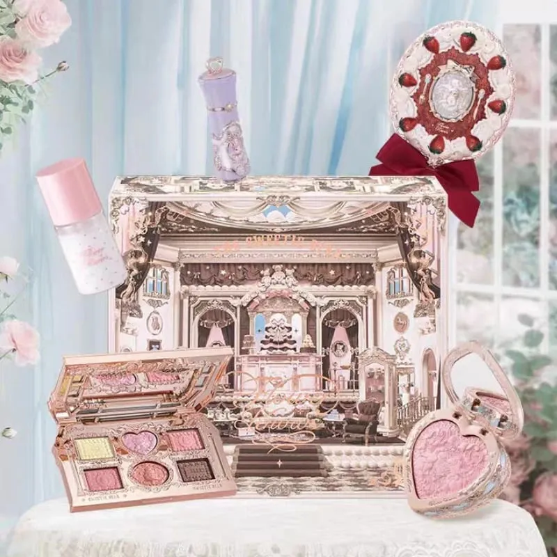 Flower Knows Makeup Sets THE SWEETIE BEAR Series Gift Box Lipstick Blush Eyeshadow Palette Handheld Mirror Makeup Gift Box — image 2