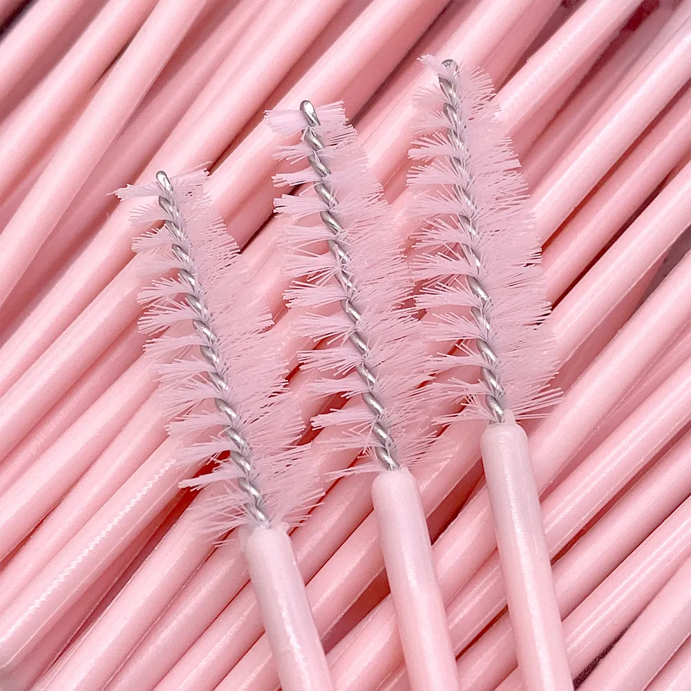 Zanse 50/500pcs Wenkbrauw Wimper Borstels Wimper Spoolies Mascara Wands Applicator voor Wimperverlenging Make-Up Tool — image 3