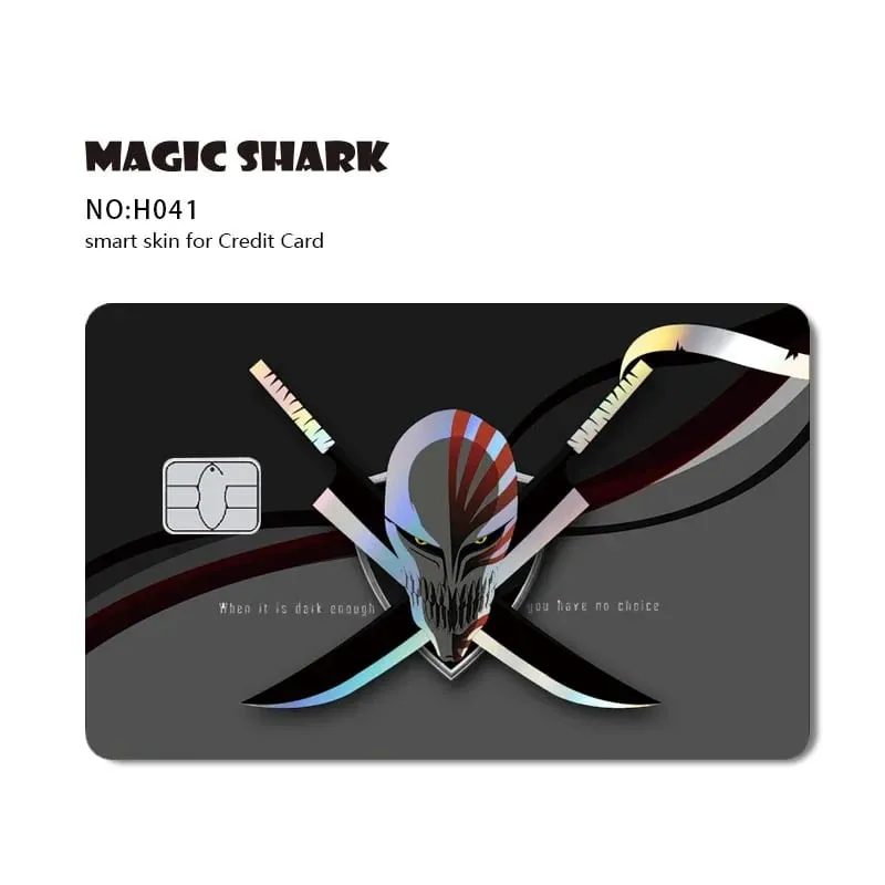 Magic Shark Mcloving Spider Anime Shinny Laser Holographic Matte Skin Film Sticker for Debit Bank Credit Card — image 21