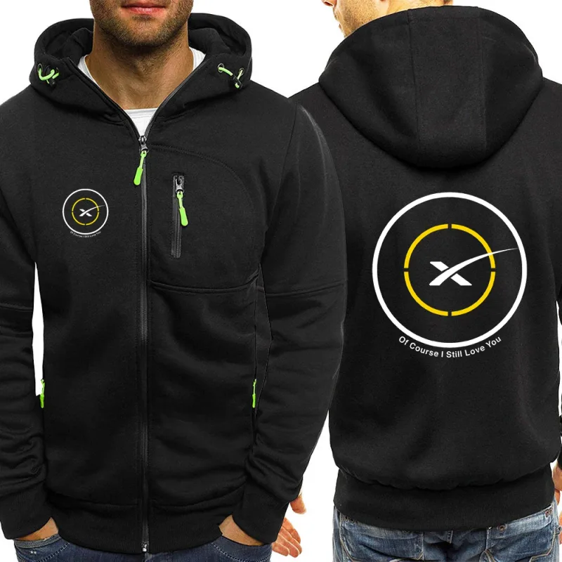 2025 Popular Man SPACEX SPACE X LOGO ELON Jacket Men Autumn Man's Loose Tops Coat Print New Type Sports Comfortable Hoodies