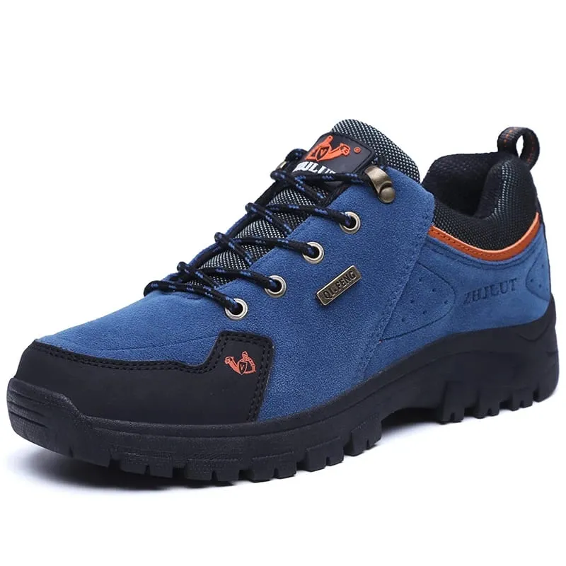 High Quality Outdoor Walking Sneakers Rubber Sole Suede Leather Men Hiking Shoes Durable Leather Climbing Shoes Zapatillas 36-47