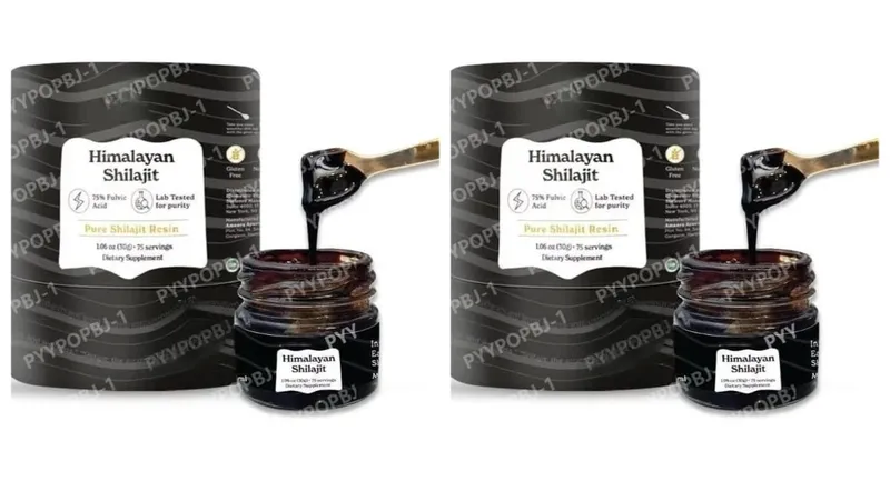 Himalaya Shilajit Resin Organic Natural Fulvic Acid ISO-certificeret 1,06 OZ 75 portioner 85+ spormineraler til mænd og kvinder