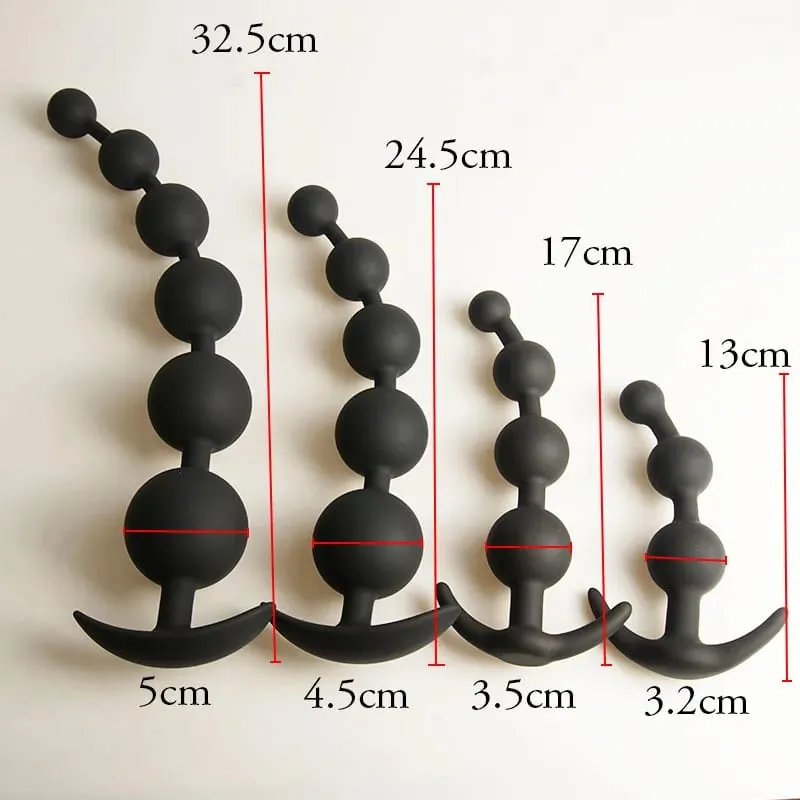 Anal Beads Balls Long Dildo Training Silicone Anus Ass But Butt Plug Analplug Buttplug Butplug Sex Toys Analsex Prostate — image 6
