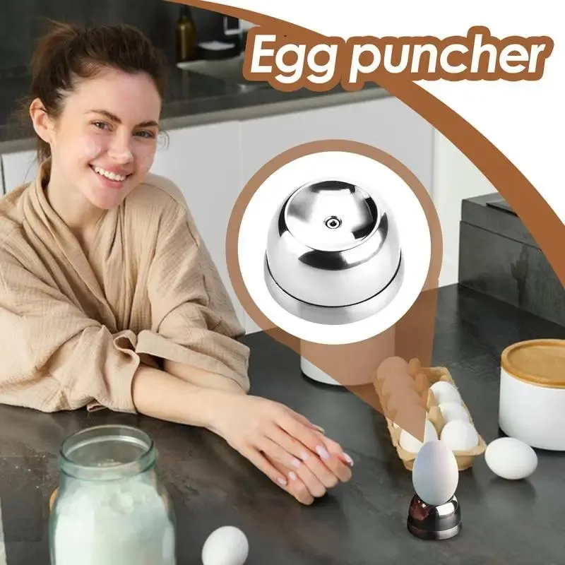 Egg Piercer Stainless Steel Needle Eggs Hole Puncher Kitchen EssentialsFor Boiled Eggs Pricker Opener Baking Accessories