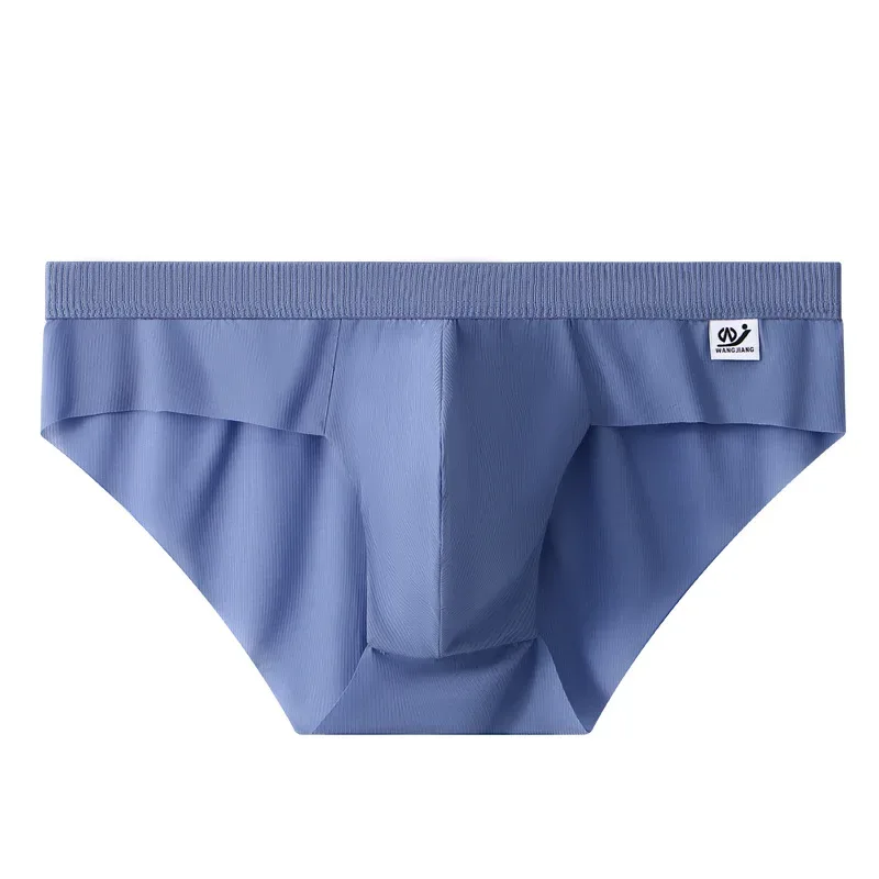 New Arrival Men's Briefs Ice Silk Underwear Seamless Breathable Low Waist Panties Shorts — image 40