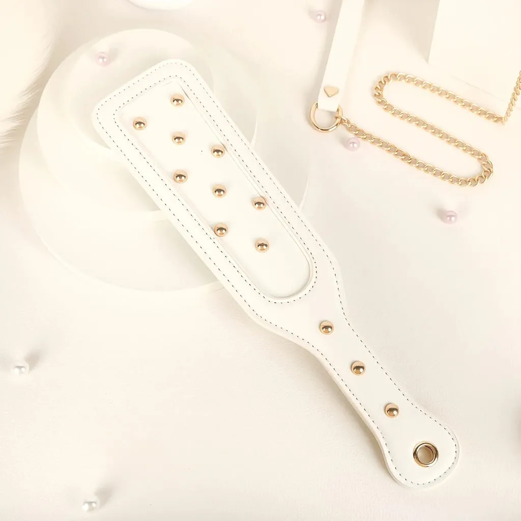 6 PCS BDSM Bondage Set White Maid Role Play Restraints Kit SM Fetish Toys Handcuff Slave Collar Blindfold for Couples Sex Games — image 2
