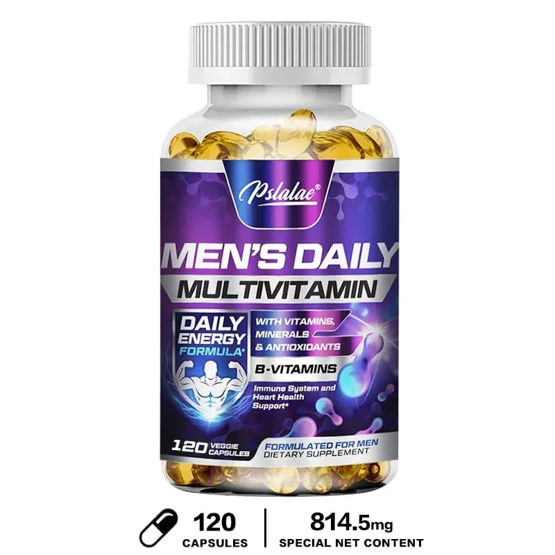 Men's Daily Multivitamin Supplement - Provides Cognitive Brain Health Energy and Stamina and Muscle Mass