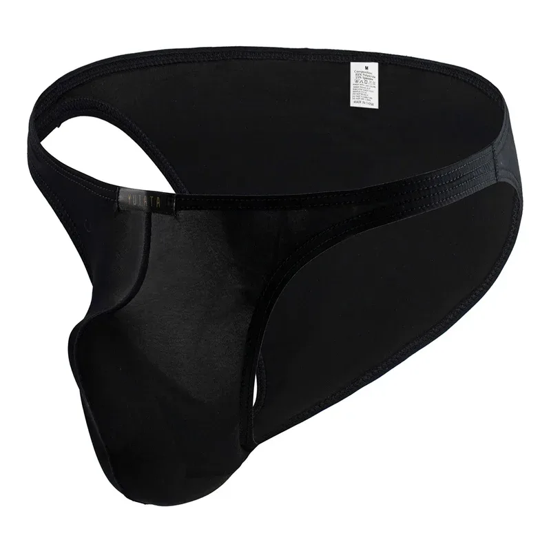 Men's Underwear Briefs Elastic Seamless Solid Underpants Ultra-Thin Breathable Briefs Ice Silk Seamless Low Waist Soft Underwear — image 12