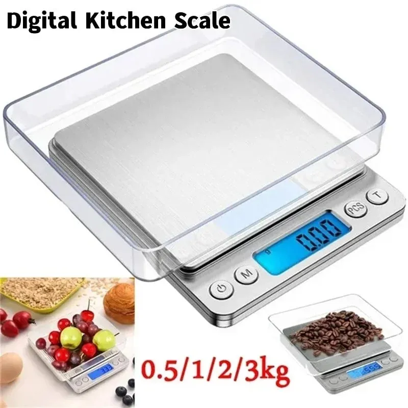 Digital Kitchen Scale Kitchen Measuring Scales Mini Pocket Precision Jewelry Electronic Balance De Cuisine Weight Gold Food Bar — image 8