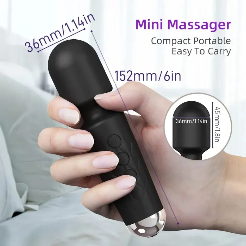 20 Speeds Powerful AV Vibrator Magic-Wand Anal Dildo Nipple G spot Clitoris Stimulator Female Masturbation Sex Toys for Women