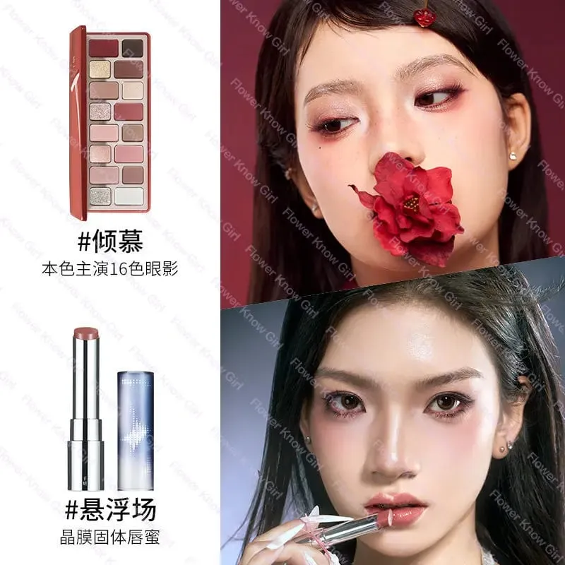 16-Color Eyeshadow Palette Matte Shimmer & Satin Finishes Natural Daily Wear Multi-Color Face Palette Lip Gloss Set — image 12
