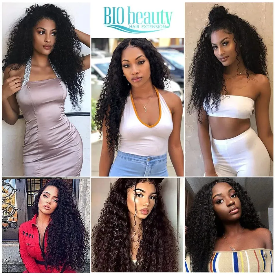 Synthetic Kinky Curly Clip In Hair Extensions 28inches 4pcs Brown Blonde Hair Long Afro Anjo Plus Curls Hairpieces For Woman — image 7