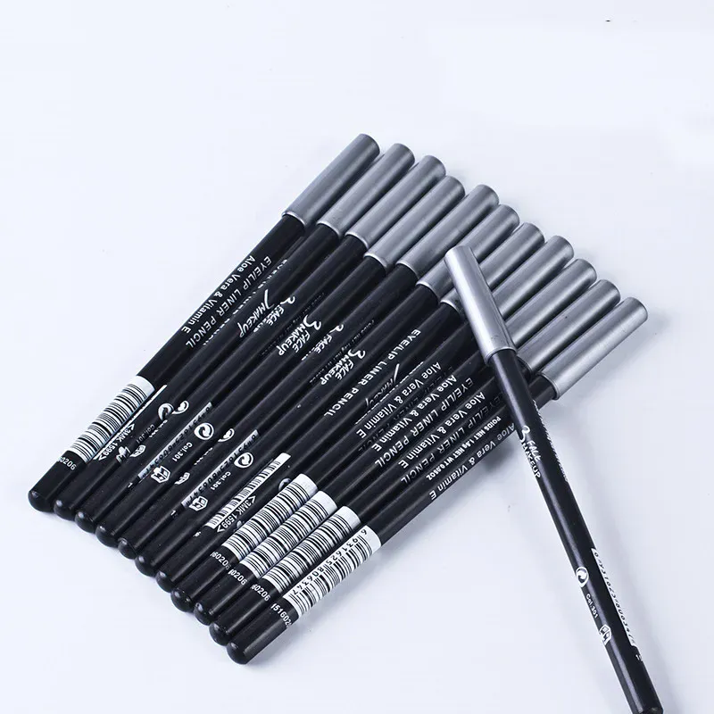 Fashion Professional Makeup Black Brown Eyeliner Eyebrow Pencil Portable Hard Eyeliner Waterproof Lasting Cosmetic Beauty Tool — image 7