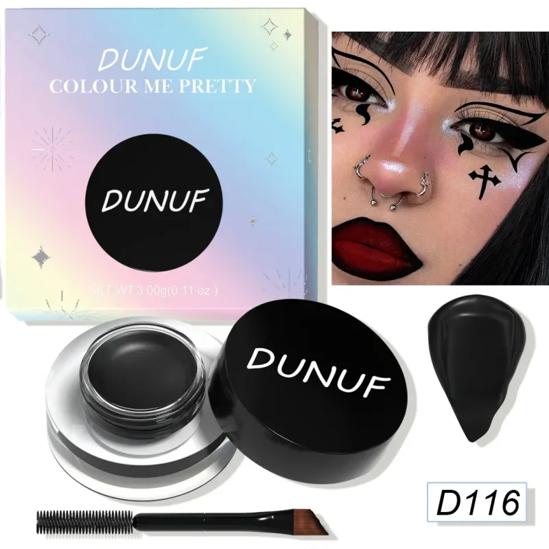 Waterproof and Durable Matte Eye Shadow Eyeliner Cream 12 Color Eyebrow Dye Cream Multi-function Facial Paint Cream Makeup