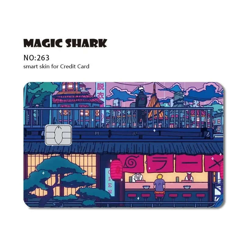 Magic Shark Dog Meme Hunter Snake Stonks 3M Matte PVC Front Sticker Film Cover Skin for Bank Debit Credit Card — image 20