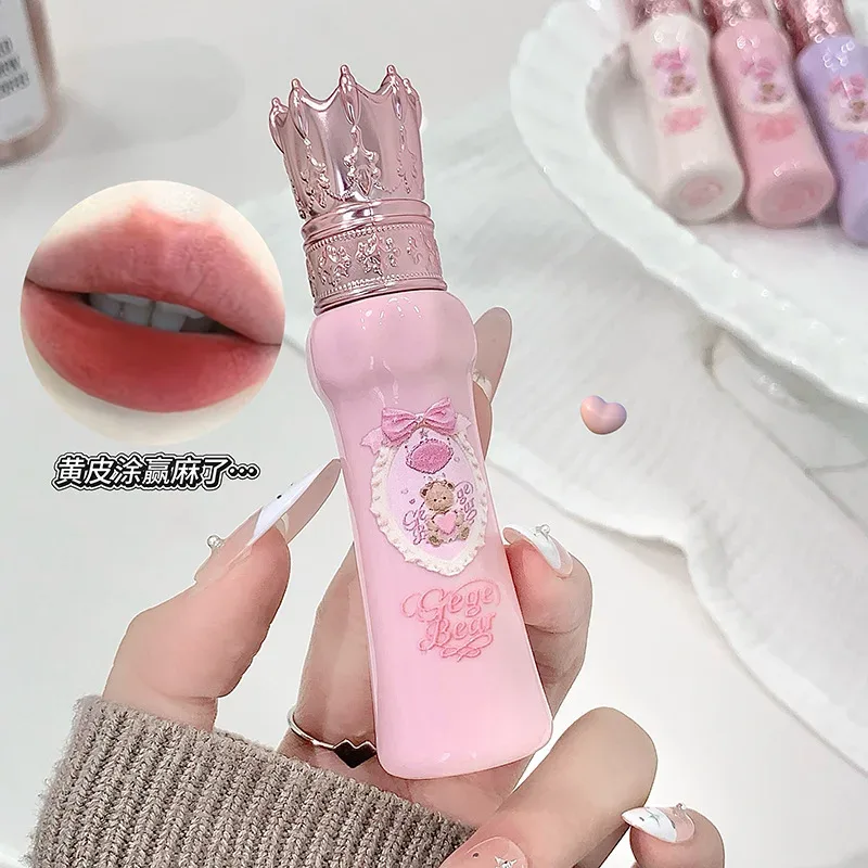 Gege Bear Milky Soft Lip Cream Velvet Matte Lip Glaze Waterproof Long Wear Non-Drying Lip Makeup — image 4