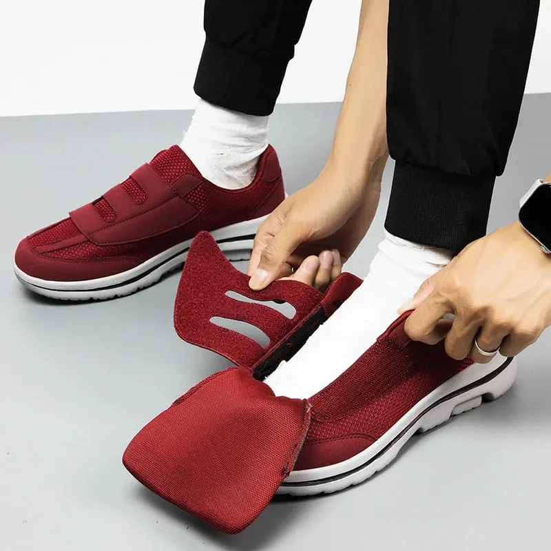 Wide Toe Sneakers For Fat Foot Diabetic Shoes For Elderly Hallux Valgus Bunion Orthopedics Swollen Feet Thumb Eversion Footwear