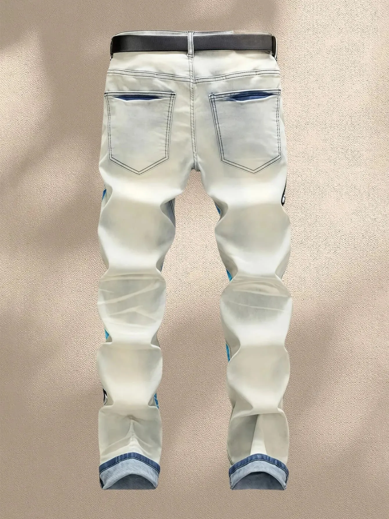 Y2K Men's Denim Jeans Trendy Print Expresses Personal Style Elastic and Breathable Fabric Best selling with Free Shipping — image 3