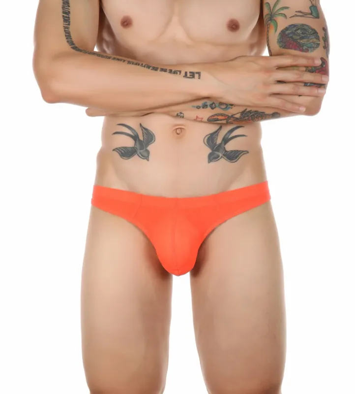 Sexy Men's Thongs Underwears Ultra-thin Thong G Strings Pouch Ice Silk Tanga Hombre Sexy Gay Underpants Breathable Briefs Men