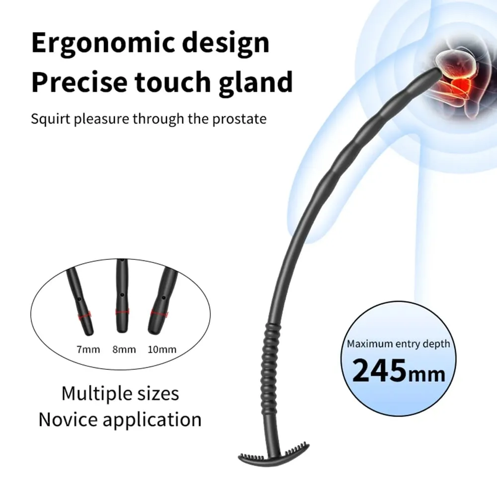 Silicone Horse Eye Stick Urethral Catheter Dilator Penis Massage Stimulation Adult Toy Sounding Plug Insert Sex Toys for Men Gay — image 2