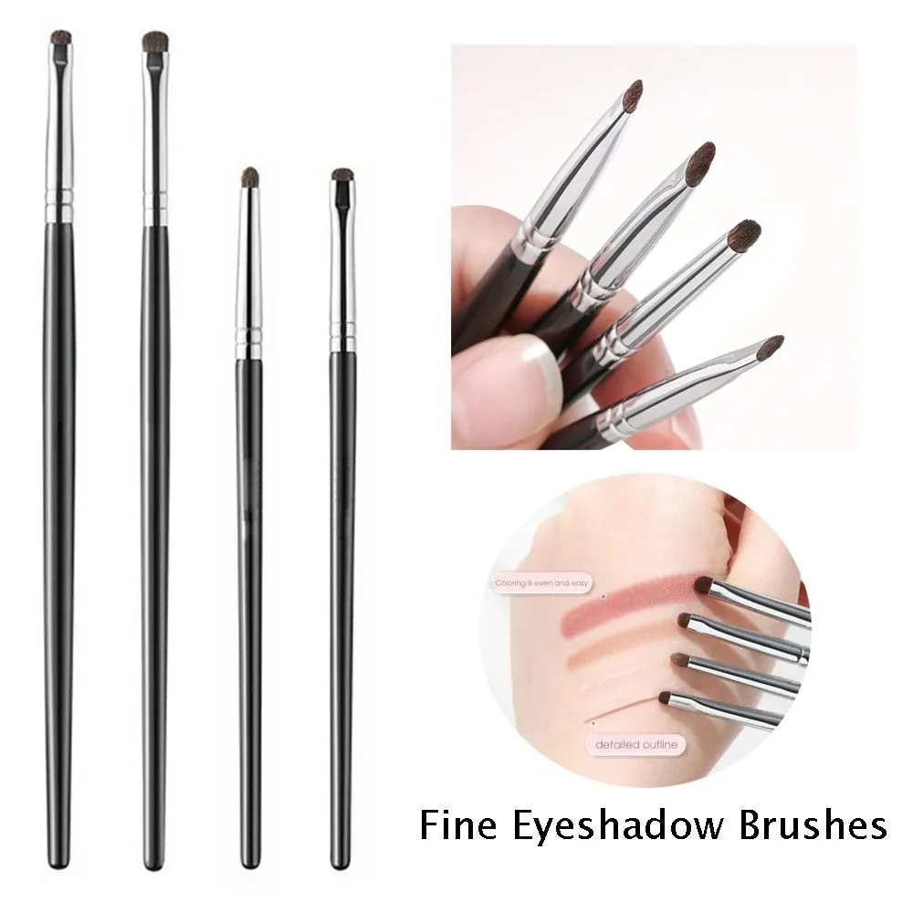 Soft Fine Eyeshadow Brushes Smudge Eyeliner Makeup Brush Eyelid Highlighter Lying Silkworm Makeup Brushes Tools Eye Makeup — image 1