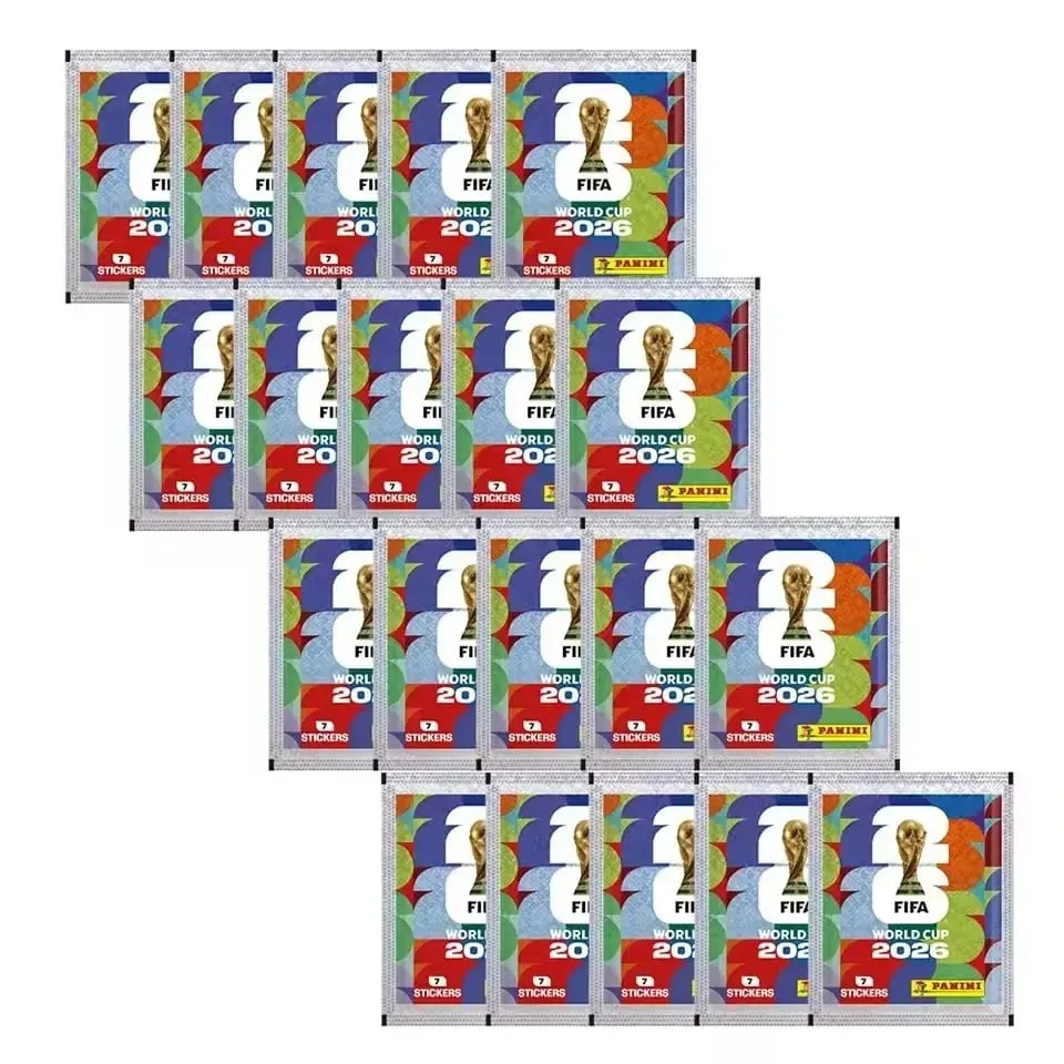 2026 FIFA World Cup Panini Samlerklistermærkesæt med matchende album 50 pakker 7 klistermærker hver i alt 350 til sportsfans — image 13