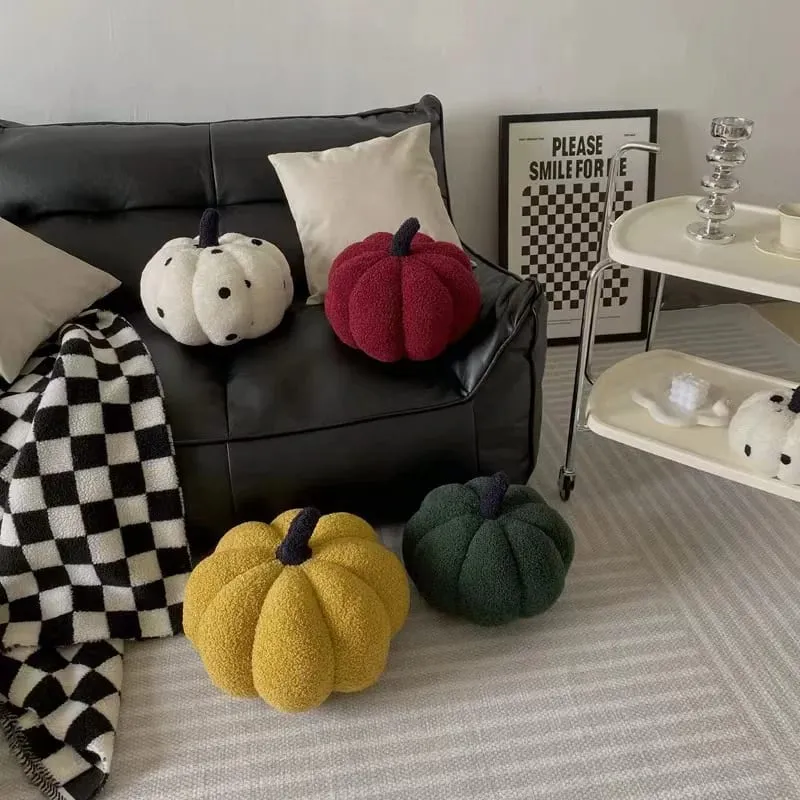 Soft And Cute Round Pumpkin Pillow Home Decoration Living Room Sofa Office Waist Pillow Halloween Gift — image 2