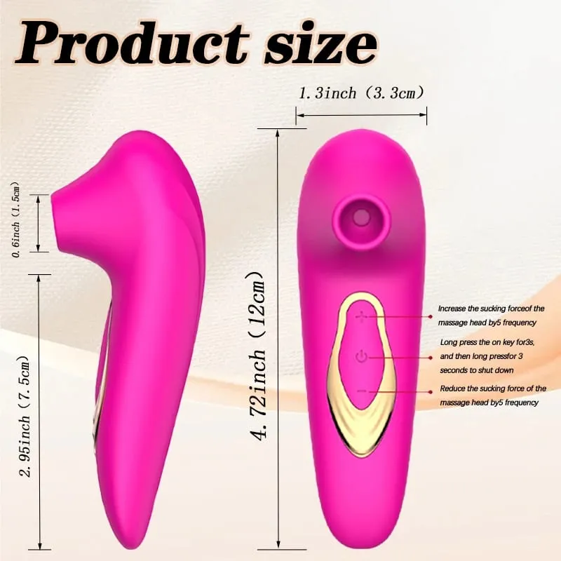 Clitoral Sucking Vibrator for Women Clit Sucker Vibrators with 5 Suction & Vibration Mode Waterproof Rose Sex Toy Clitoris — image 6