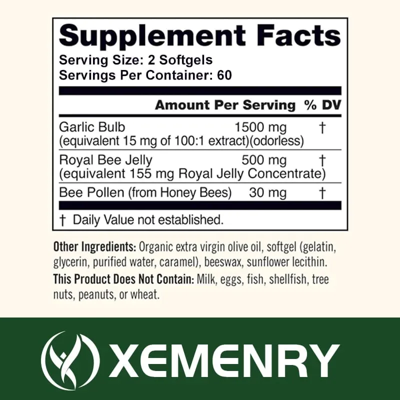 Odorless Garlic Capsules - Balance Cholesterol Levels Support Heart and Cardiovascular Health — image 3