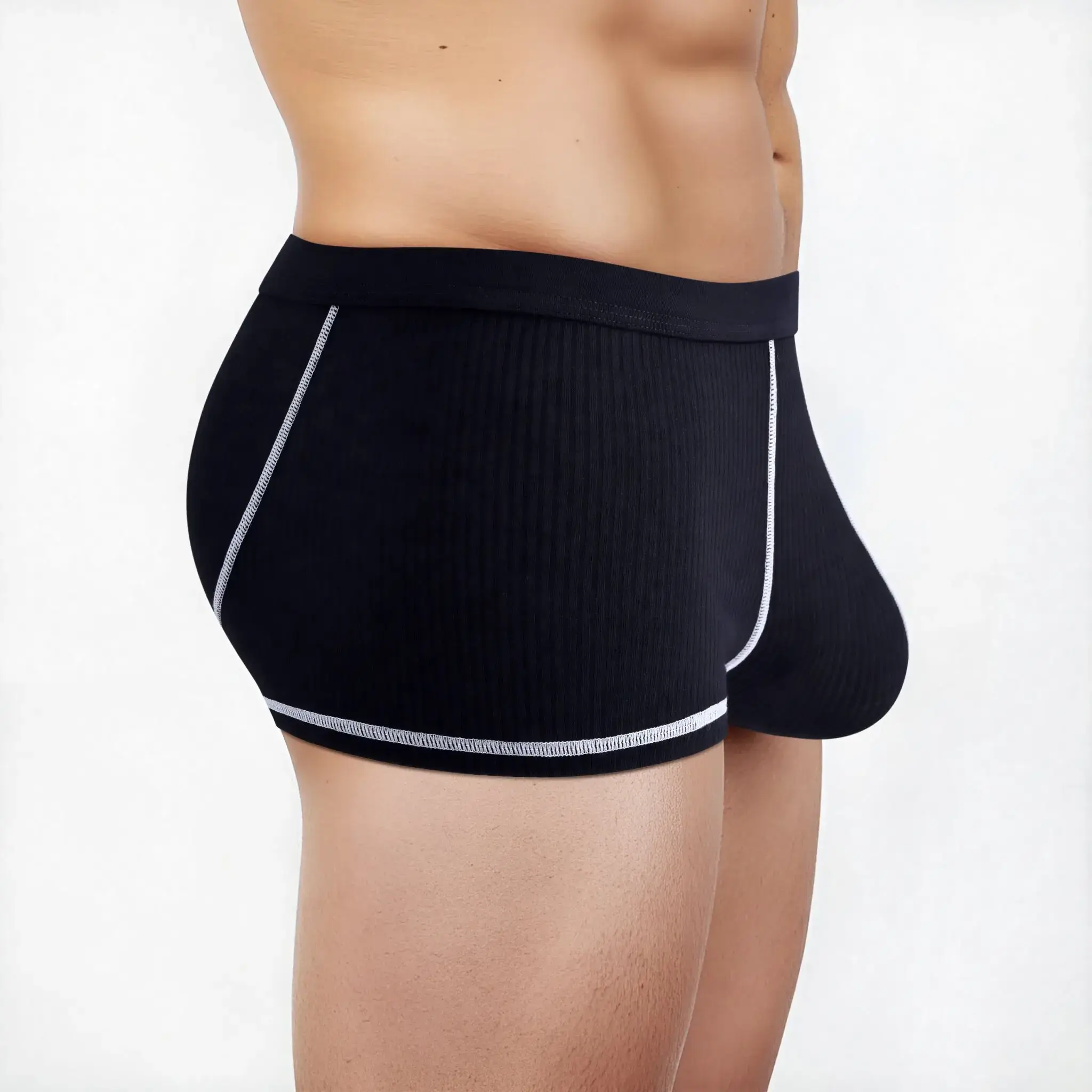 Herrenunterwäsche mit großer Hodentasche und großer Stretchhose mit flachem Bein — image 3